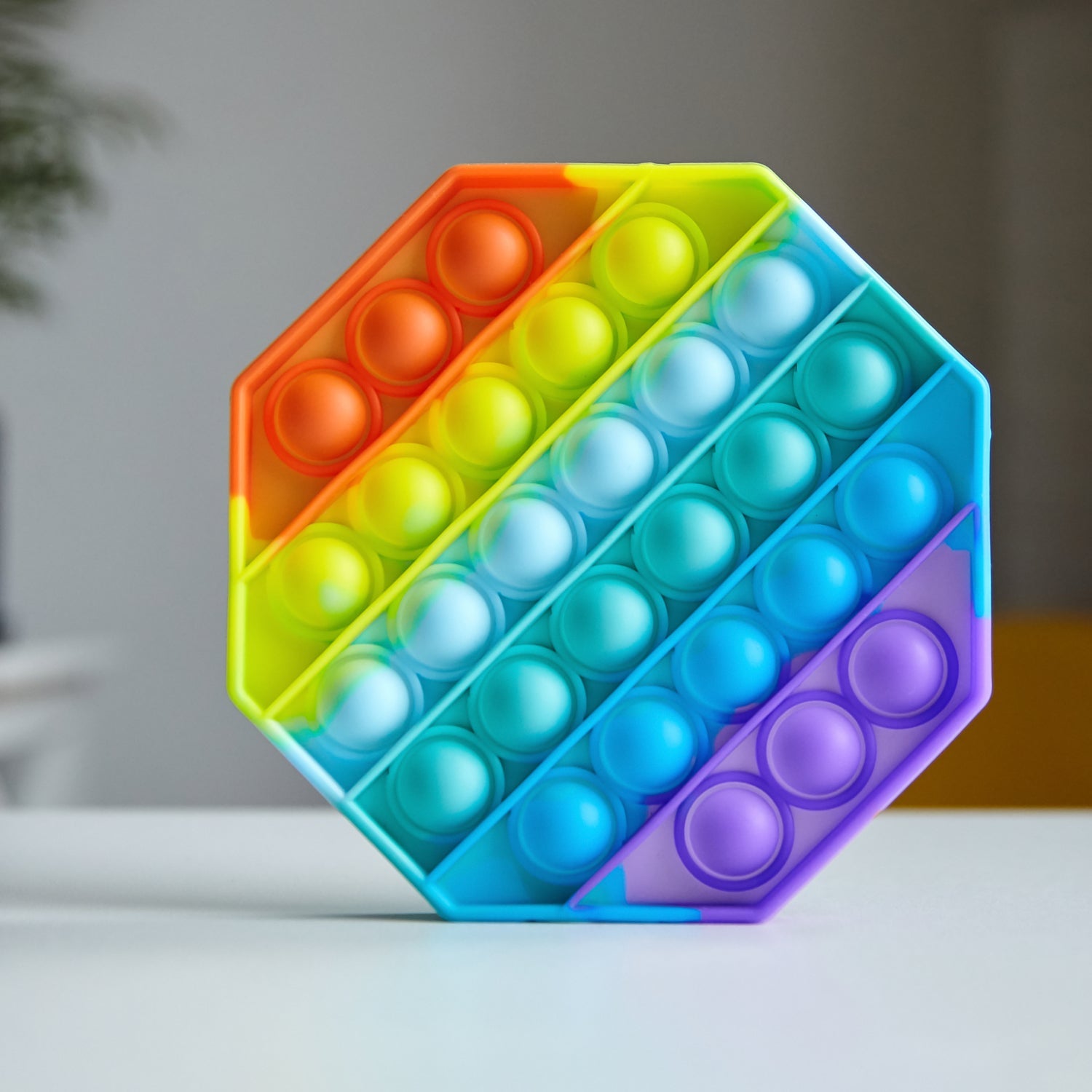 4475 Octagon Shape Silicone Push Bubbles Toy for Autism Push Toy for Kids Fidget Popping Sounds Toy DeoDap 4475 Octagon Shape Silicone Push Bubbles Toy for Autism Push Toy for Kids Fidget Popping Sounds Toy DeoDap